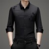 Lssiges, trendiges, bedrucktes Langarmhemd für Herren Lssiges, trendiges, bedrucktes Langarmhemd für Herren