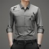 Lssiges, trendiges, bedrucktes Langarmhemd für Herren Lssiges, trendiges, bedrucktes Langarmhemd für Herren