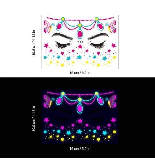 Bunte fluoreszierende wasserfeste temporre Ttowierungen Aufkleber Bunte fluoreszierende wasserfeste temporre Ttowierungen Aufkleber