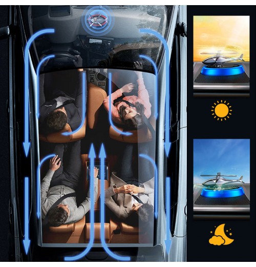 Solar rotierenden Hubschrauber geformt Auto Parfüm Diffusor Solar rotierenden Hubschrauber geformt Auto Parfüm Diffusor