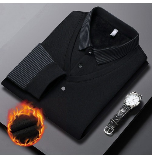 Herren Revers Faux Zweiteiliges Strickhemd Herren Revers Faux Zweiteiliges Strickhemd