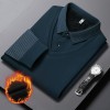 Herren Revers Faux Zweiteiliges Strickhemd Herren Revers Faux Zweiteiliges Strickhemd