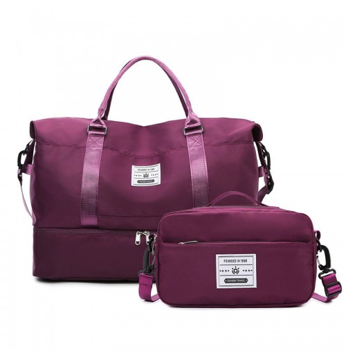 Reisetasche mit groem Fassungsvermgen und Kulturbeutel Reisetasche mit groem Fassungsvermgen und Kulturbeutel