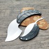 Kreatives Klappmesser aus Edelstahl in Blattform Kreatives Klappmesser aus Edelstahl in Blattform