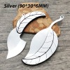 Kreatives Klappmesser aus Edelstahl in Blattform Kreatives Klappmesser aus Edelstahl in Blattform