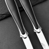 Tragbares gerades Campingmesser aus Edelstahl mit Scheide Tragbares gerades Campingmesser aus Edelstahl mit Scheide