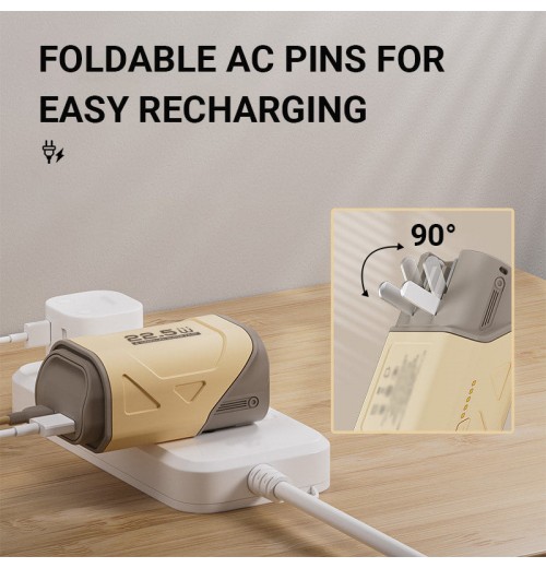 Reisefreundliche 10000mAh Powerbank mit Doppelkabelladegert Reisefreundliche 10000mAh Powerbank mit Doppelkabelladegert