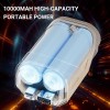 Reisefreundliche 10000mAh Powerbank mit Doppelkabelladegert Reisefreundliche 10000mAh Powerbank mit Doppelkabelladegert