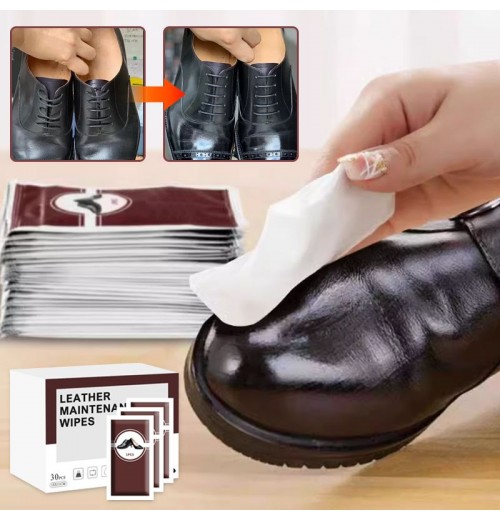 Lederpflege-Tücher für Schuhe – 30 Stück/Box Lederpflege-Tücher für Schuhe – 30 Stück/Box