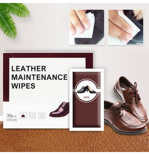 Lederpflege-Tücher für Schuhe – 30 Stück/Box Lederpflege-Tücher für Schuhe – 30 Stück/Box