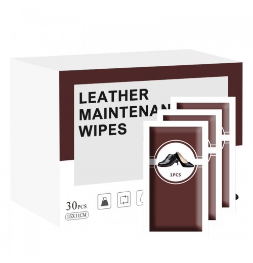 Lederpflege-Tücher für Schuhe – 30 Stück/Box Lederpflege-Tücher für Schuhe – 30 Stück/Box