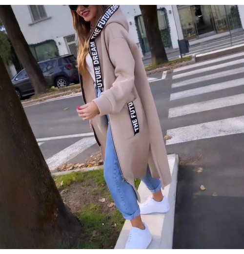 50 % RabattLanges Sweatshirt mit Kapuze für Frauen 50 % RabattLanges Sweatshirt mit Kapuze für Frauen