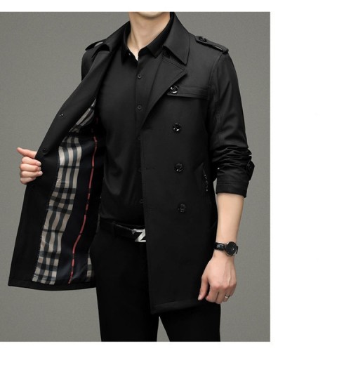 Seasonal PromotionsMen's Double Breasted Windbreaker Jacket Seasonal PromotionsMen's Double Breasted Windbreaker Jacket