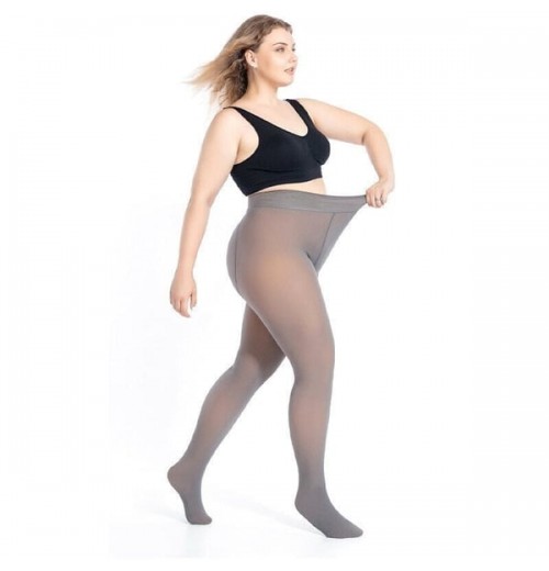 Warme, elastische Strumpfhose mit Kunstplüschfutter Warme, elastische Strumpfhose mit Kunstplüschfutter