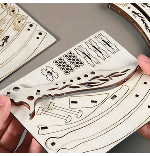 3D-Militrmesser-Holzpuzzle 3D-Militrmesser-Holzpuzzle