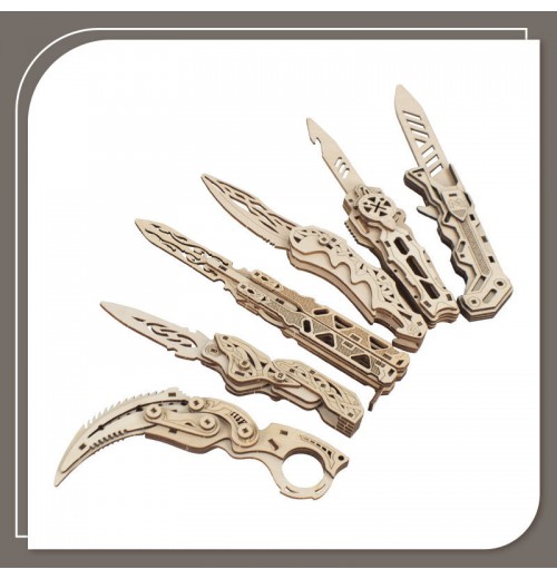 3D-Militrmesser-Holzpuzzle 3D-Militrmesser-Holzpuzzle