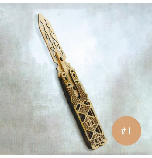3D-Militrmesser-Holzpuzzle 3D-Militrmesser-Holzpuzzle
