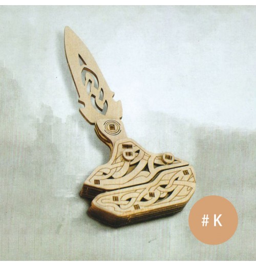 3D-Militrmesser-Holzpuzzle 3D-Militrmesser-Holzpuzzle