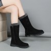 Winterstiefel mit dicken Sohlen aus Plüsch für Frauen Winterstiefel mit dicken Sohlen aus Plüsch für Frauen