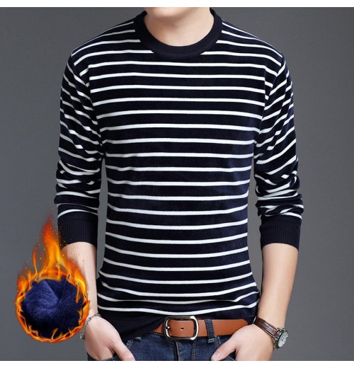Warmer modischer Herren-Streifenpullover Warmer modischer Herren-Streifenpullover