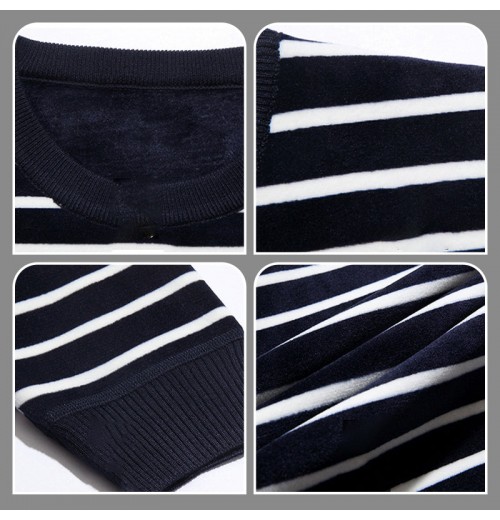 Warmer modischer Herren-Streifenpullover Warmer modischer Herren-Streifenpullover